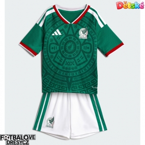 Mexiko Dětské Domácí dres komplet MS 2026 Krátký Rukáv (+ trenýrky)